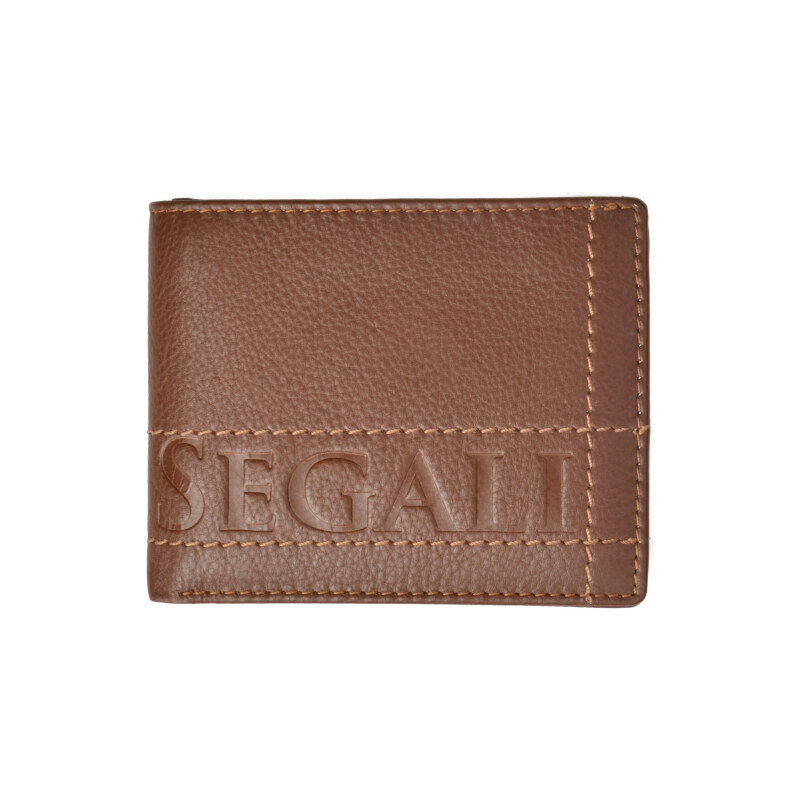 Pánská kožená peněženka SEGALI 19052 tan