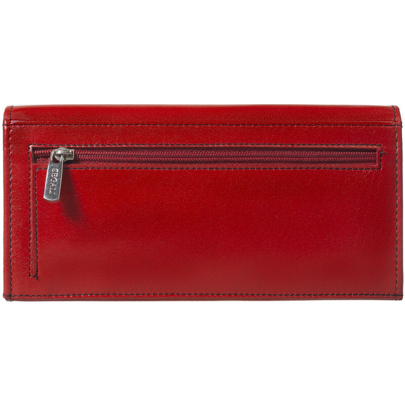 Dámská peněženka kožená SEGALI 2025 A červená/černá