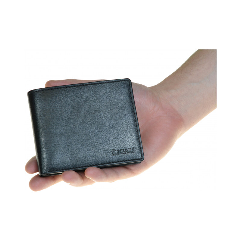 Pánská peněženka kožená SEGALI 7265 černá