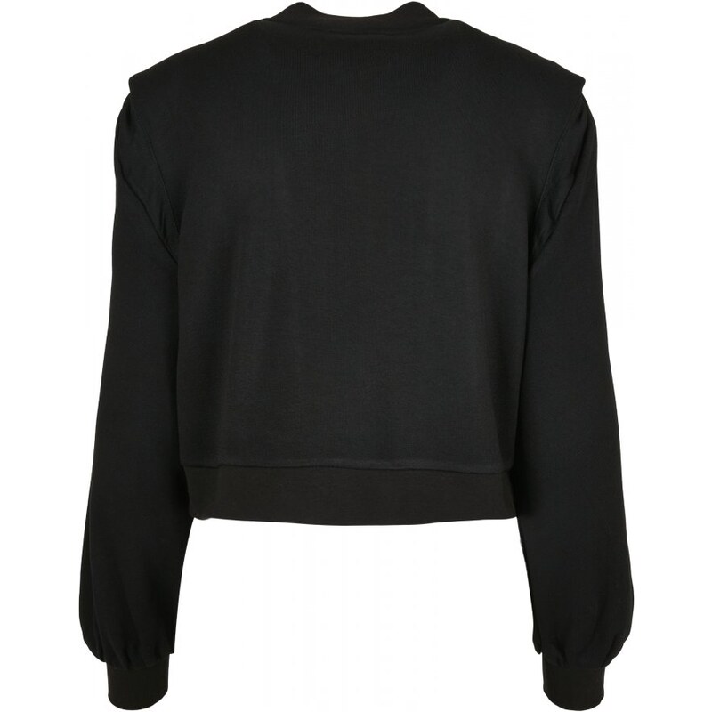 URBAN CLASSICS Ladies Padded Shoulder Modal Terry Crewneck