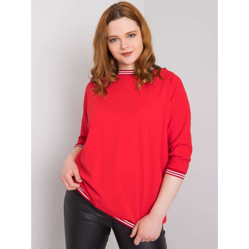 BASIC Feel Good Blouse-RV-BZ-6640.86-red 107002823