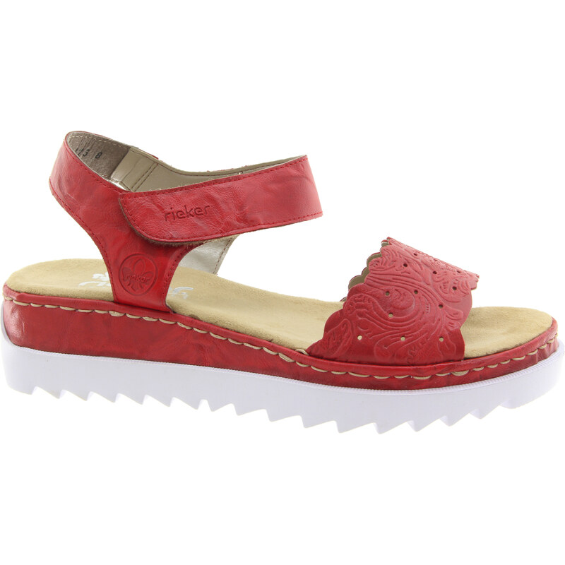 RIEKER Dámské letní sandály červené V44F0-33-355