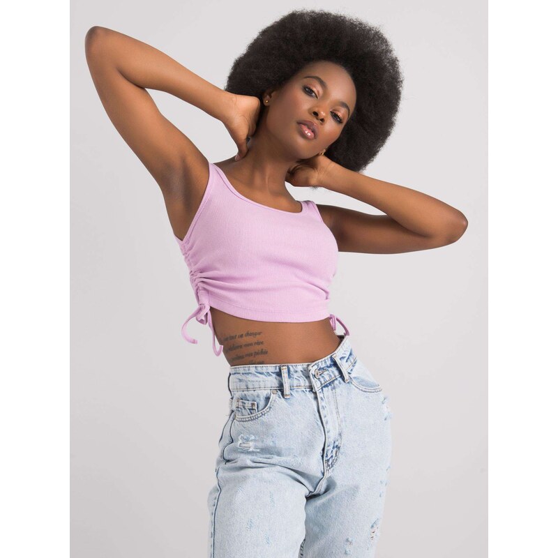 RUE PARIS Top-RV-TP-6629.70-Light Purple