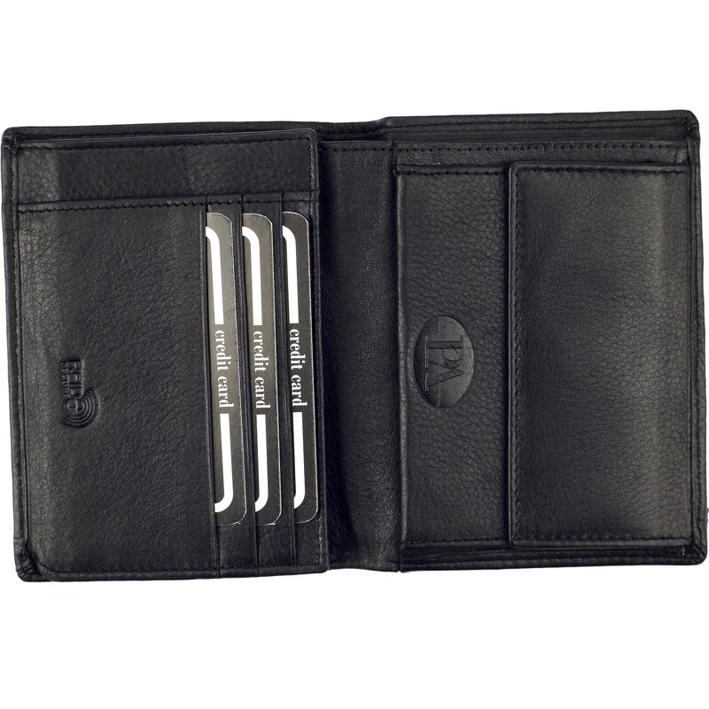 Pánská kožená peněženka Pierre Andreus N1010-PAK RFID černá