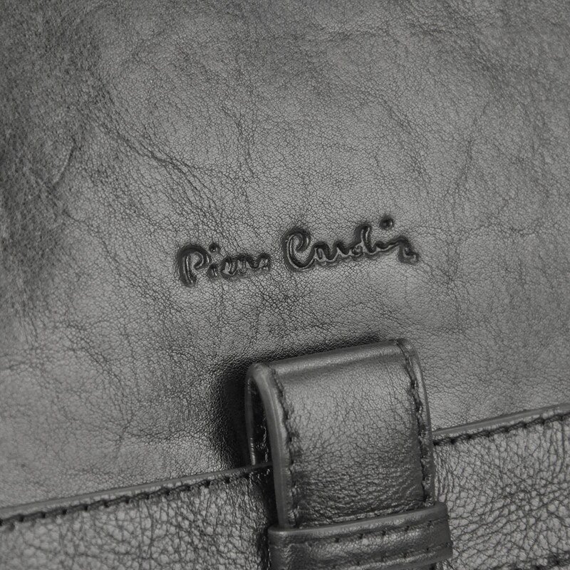 Kožená crossbody kabelka Pierre Cardin 4227 GNC černá
