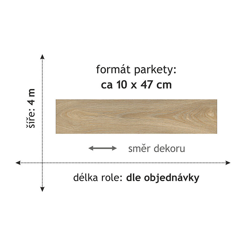 Beaulieu International Group PVC podlaha Fortex 2044 - Rozměr na míru cm