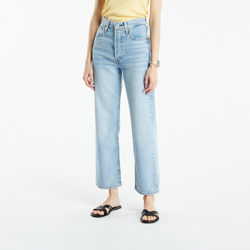 Dámské kalhoty Levi's Ribcage Straight Ankle Jeans Blue