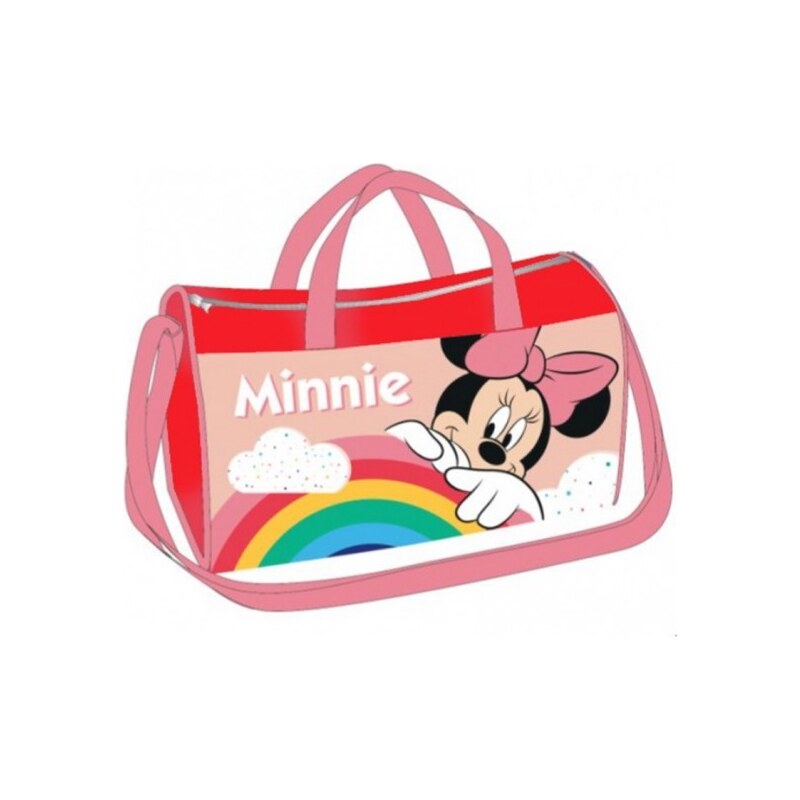 Setino Dívčí sportovní / cestovní taška Minnie Mouse Disney - červená / 22 x 38 x 20 cm