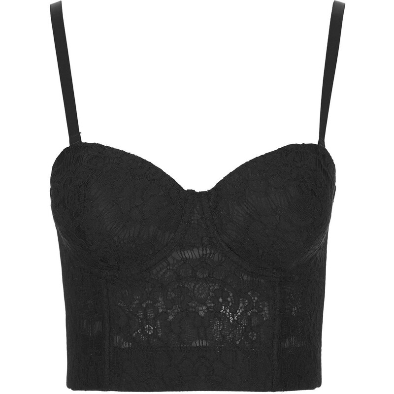 Topshop **Structured Lace Bustier by Rare