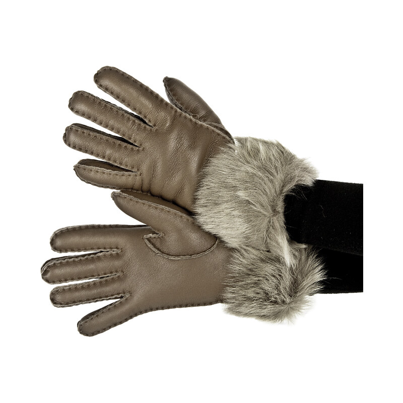 Dámské rukavice EMU AUSTRALIA - Taroona Gloves Nappa Finish MUSHROOM M/L