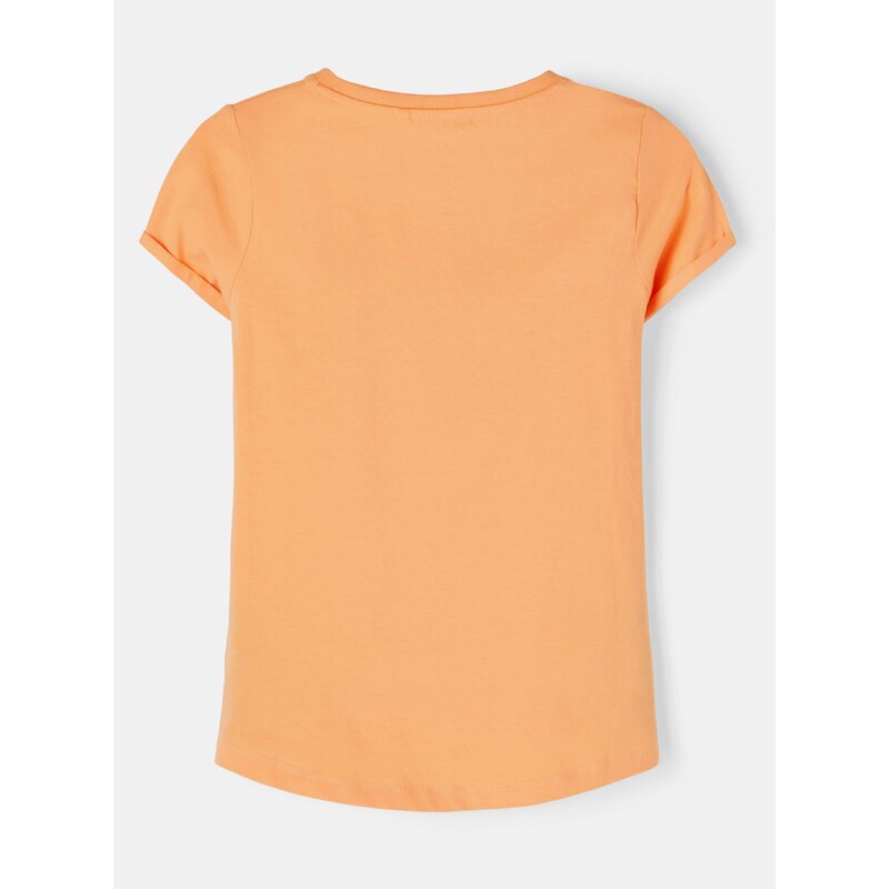 Oranžové holčičí tričko s potiskem name it Vix - unisex