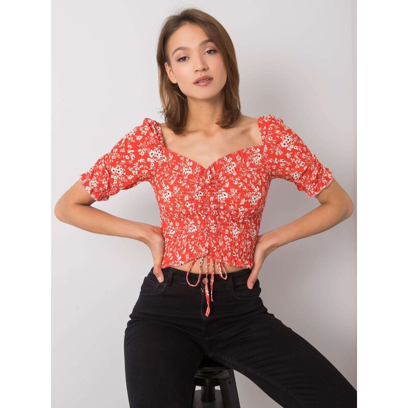 RUE PARIS Blouse-RO-BZ-2516-4.17P-coral