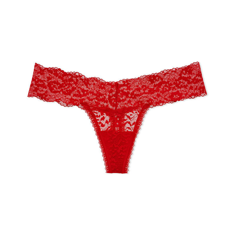 Victoria´s Secret Victoria's Secret krajkové tanga Floral Lace Thong Panty