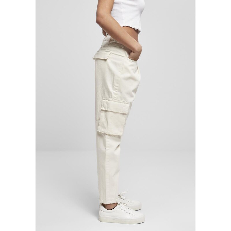 UC Ladies Dámské kalhoty Ballon Fit Cargo Twill whitesand