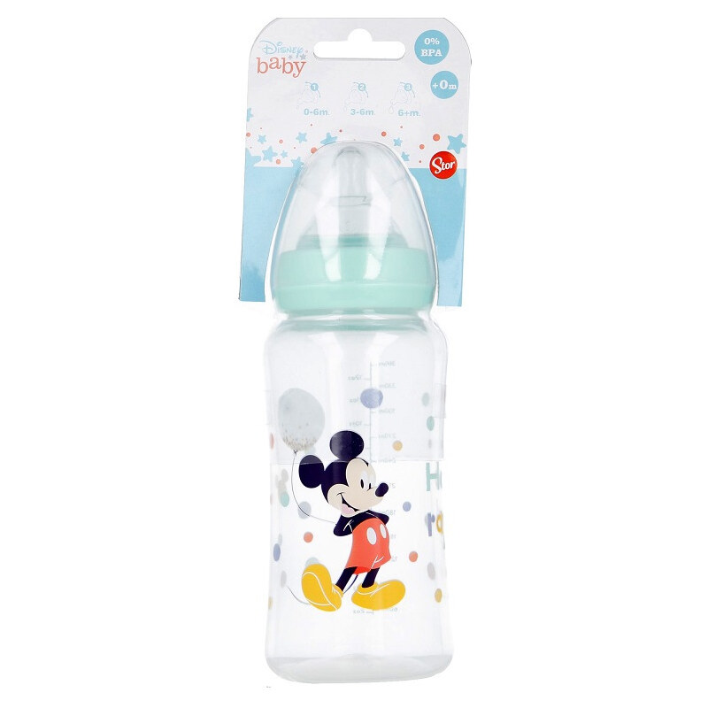 Kojenecká lahev s nastavitelným průtokem, 360ml, Stor, Mickey