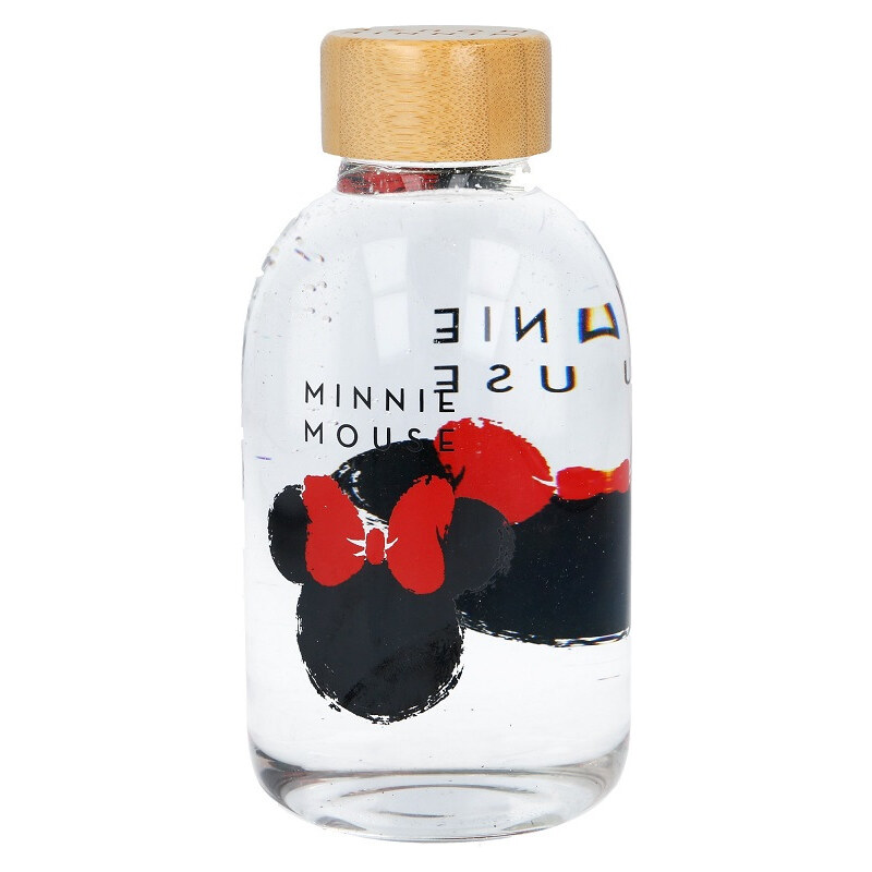 Skleněná lahev na vodu, 620ml, Stor, minnie