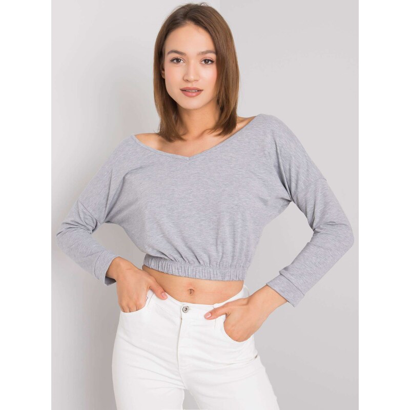 RUE PARIS Blouse-RV-BZ-6721.65-grey