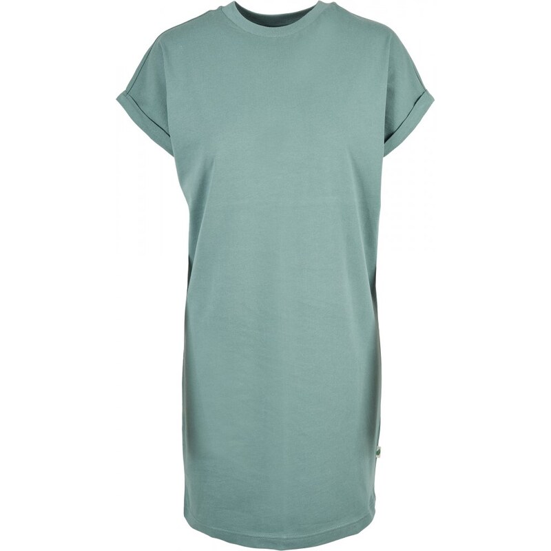 Šaty Urban Classics Ladies Organic Cotton Cut On Sleeve Tee Dress - 91817634
