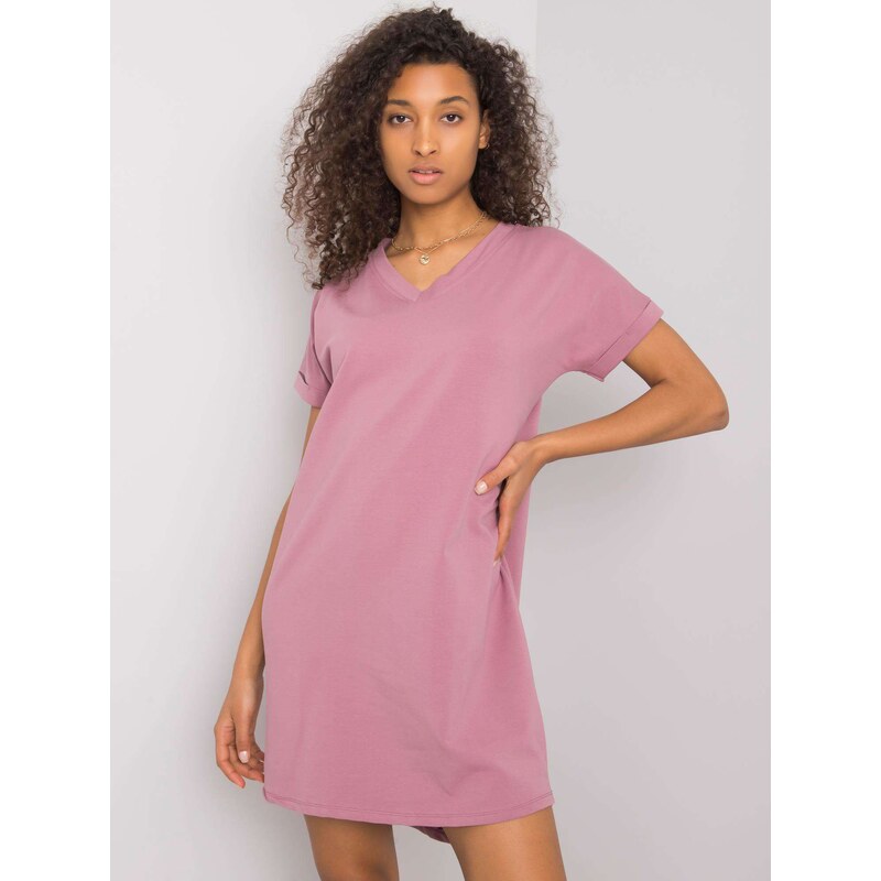 RUE PARIS Dress-RV-SK-6757.39P-Dark Pink