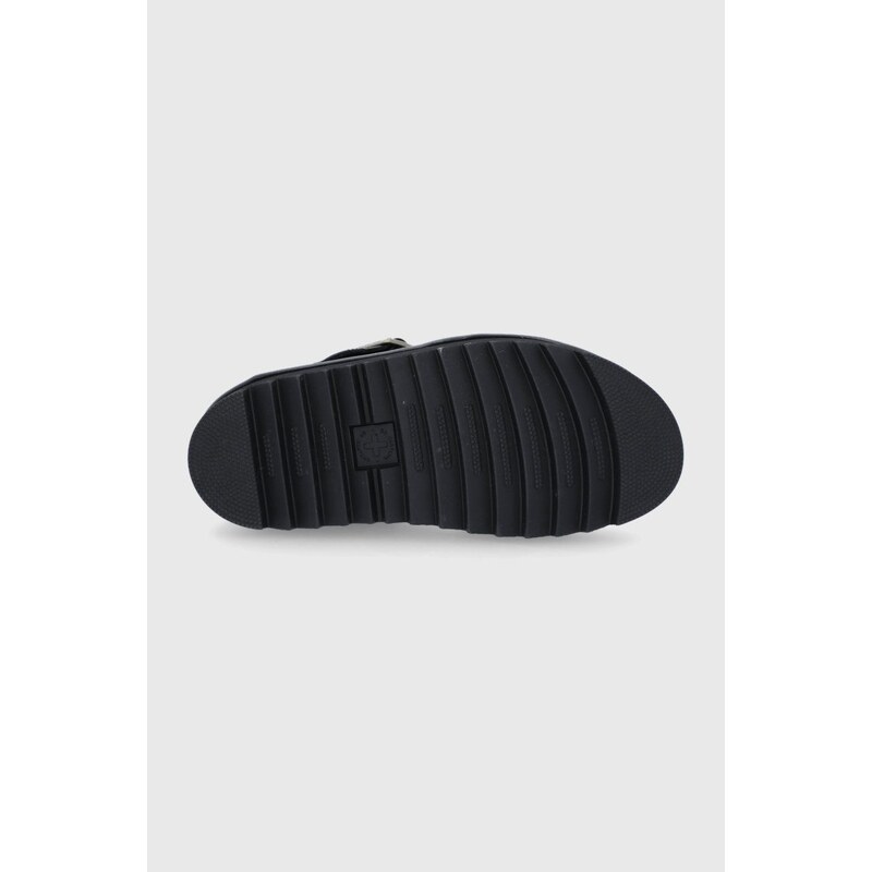 Sandály Dr. Martens Vegan Voss dámské, černá barva, na platformě, DM26803001