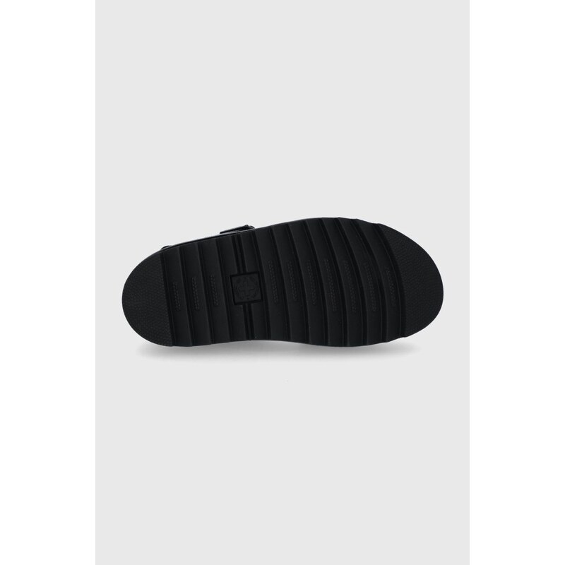Kožené sandály Dr. Martens Voss dámské, černá barva, na platformě, DM23802001.Voss-Black