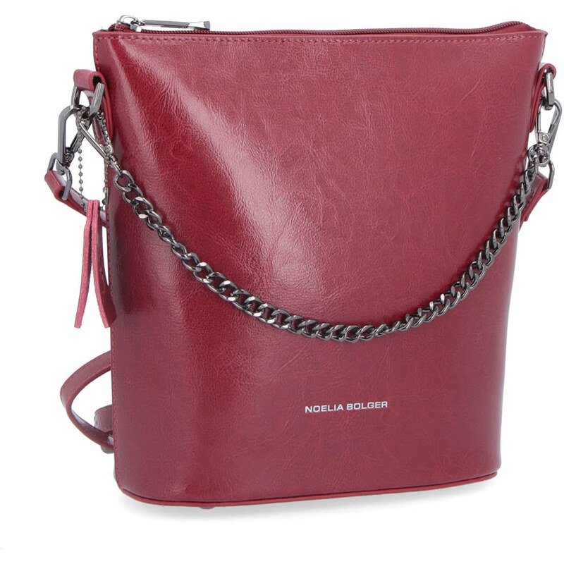 Kožená kabelka crossbody Noelia Bolger červená NB 0048 TCV