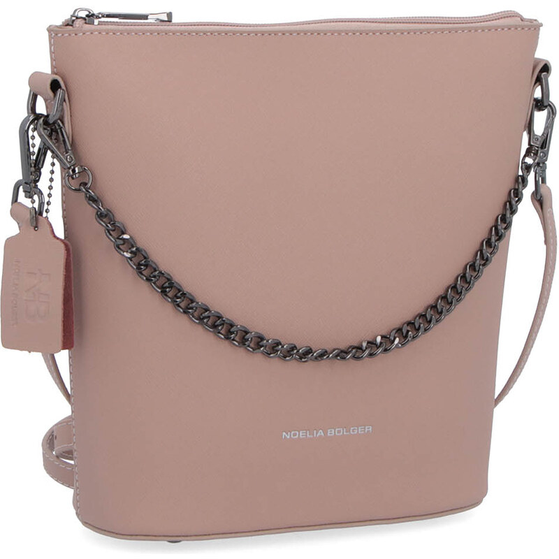 Kožená kabelka crossbody Noelia Bolger tělová NB 0041 N