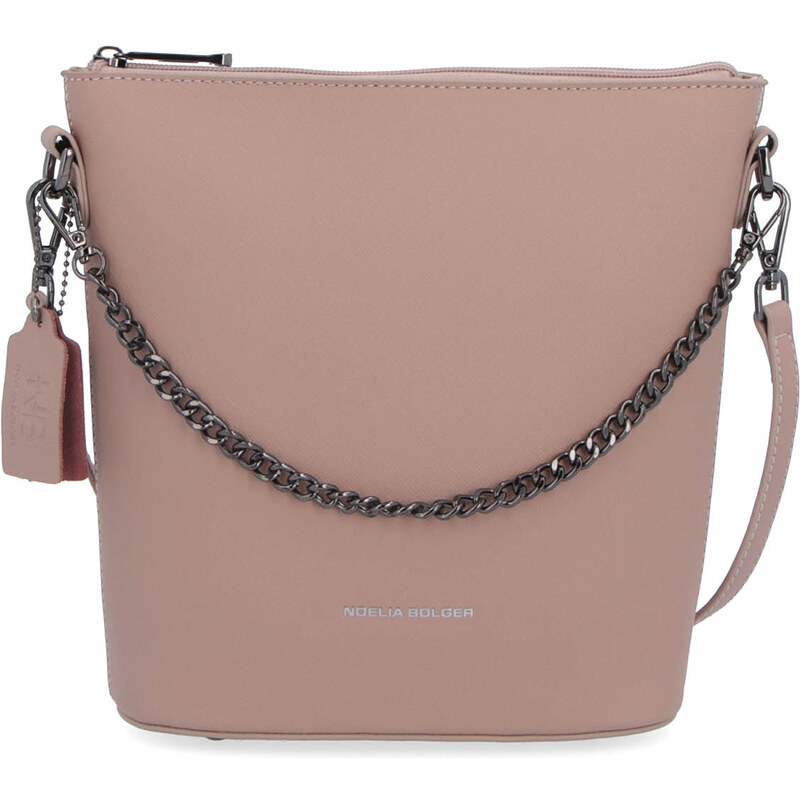 Kožená kabelka crossbody Noelia Bolger tělová NB 0041 N