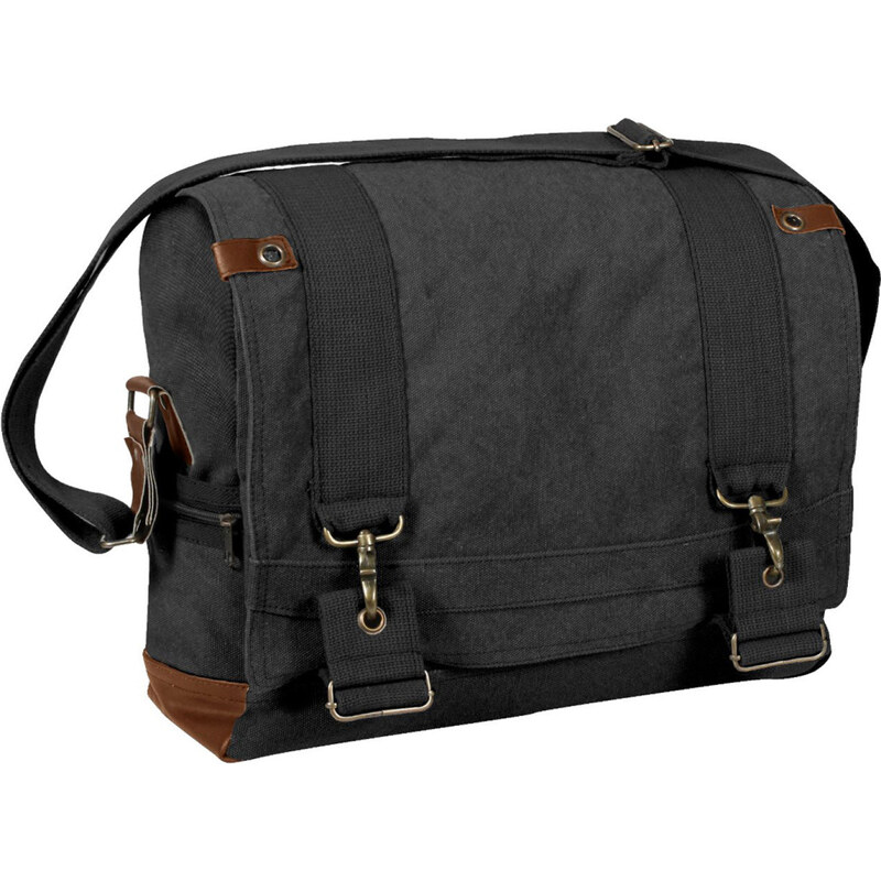 ROTHCO Taška přes rameno Vintage B-15 Pilot Messenger černá