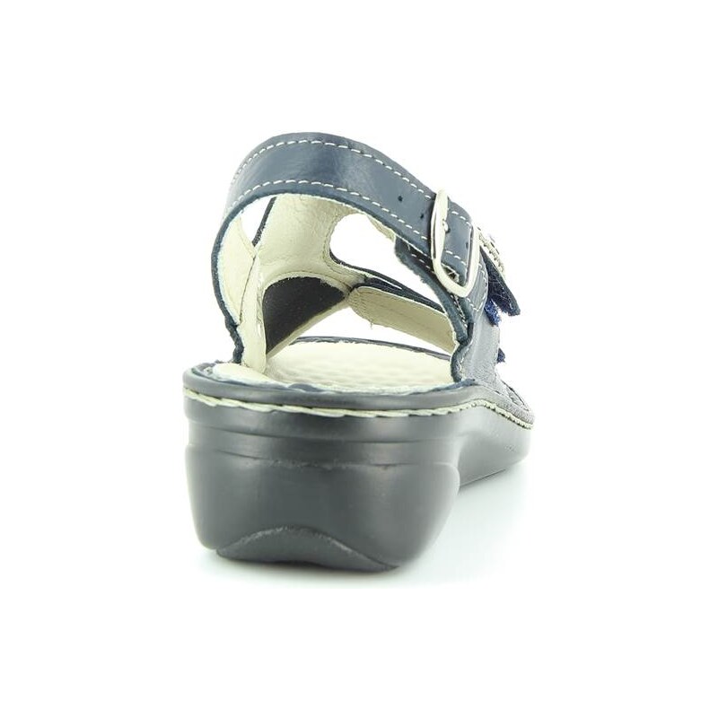 VAROMED - dámské pantofle s páskem ISABELLE - námořnická modř