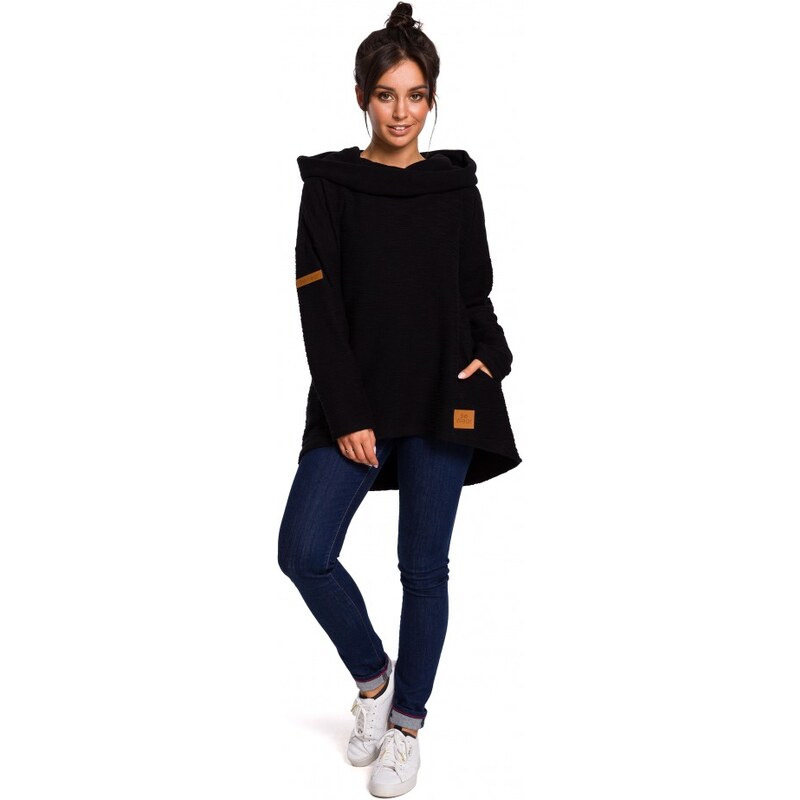 BeWear B131 Svetr s vysokým límcem - černý 60509709