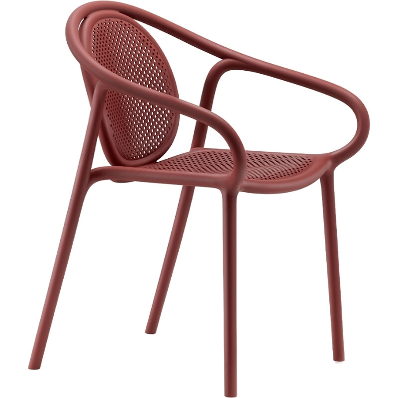 Pedrali Červená plastová jídelní židle Remind 3735