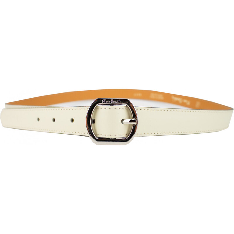 PIERRE CARDIN Dámský kožený pásek PC 8017/25 Béžová 100 cm 60679835