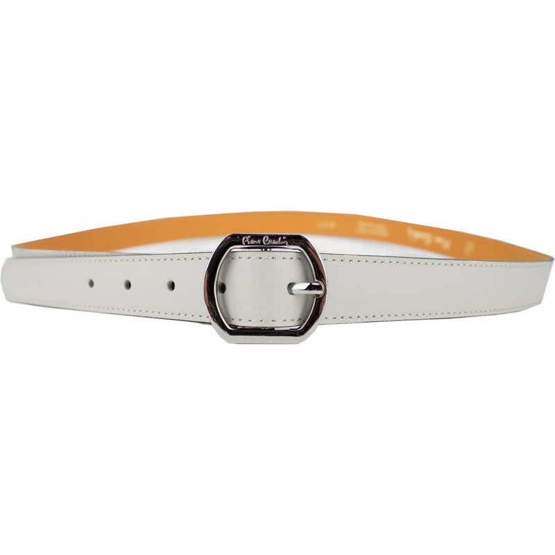 PIERRE CARDIN Dámský kožený pásek PC 8017/25 Světle šedá 100 cm 60679834