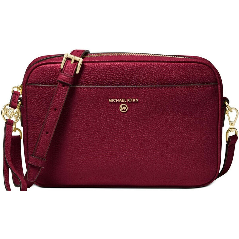 Michael Kors Jet Set Charm East West Camera Crossbody Berry Gold