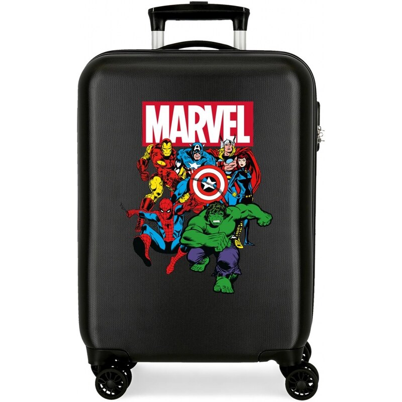 JOUMMABAGS Cestovní kufr ABS Avengers Black 55 cm - GLAMI.cz