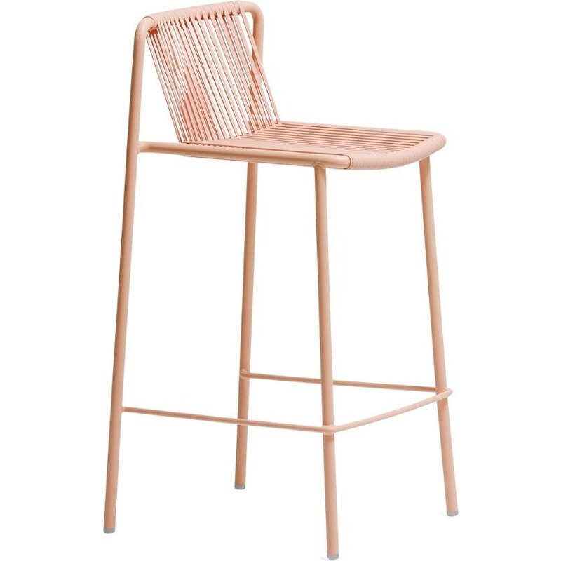 Pedrali Růžová kovová barová židle Tribeca 3667 67,5 cm