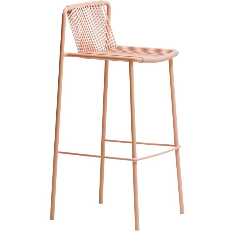 Pedrali Růžová kovová barová židle Tribeca 3668 77,5 cm