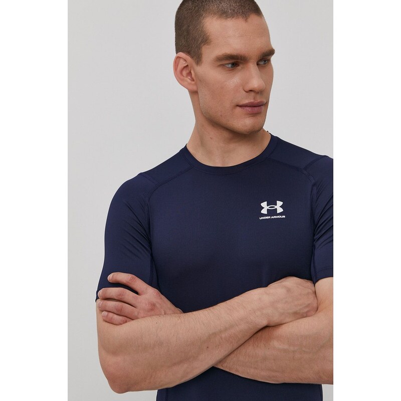 Tréninkové tričko Under Armour 1361518 tmavomodrá barva, 1361518