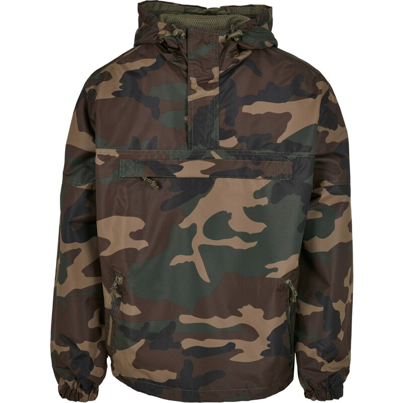 Brandit Přechodná bunda hnědá / šedá / zelená / khaki