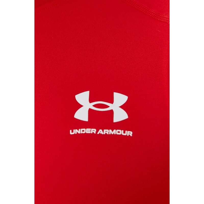 Tréninkové tričko s dlouhým rukávem Under Armour červená barva, 1361524