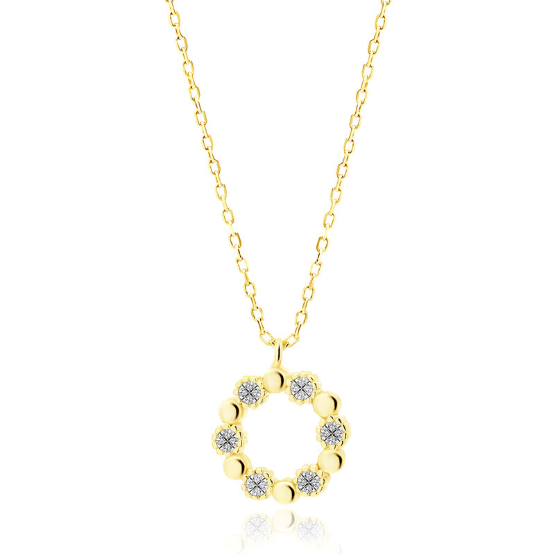 Olivie Stříbrný náhrdelník KRUH GOLD 5203 60595583