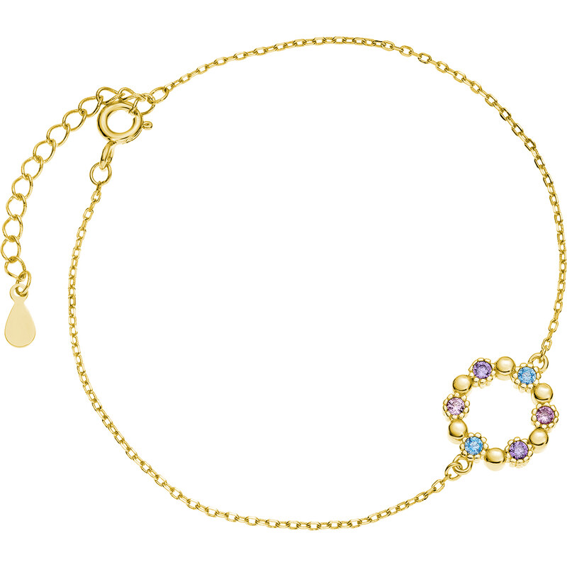 Olivie Stříbrný náramek KRUH GOLD 5206 60595586