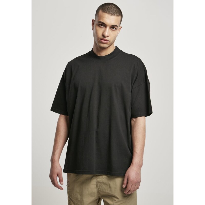 URBAN CLASSICS Oversized Mock Neck Tee - black
