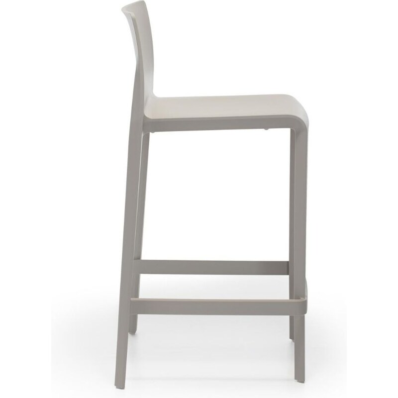 Pedrali Šedá plastová barová židle Volt 677 66 cm