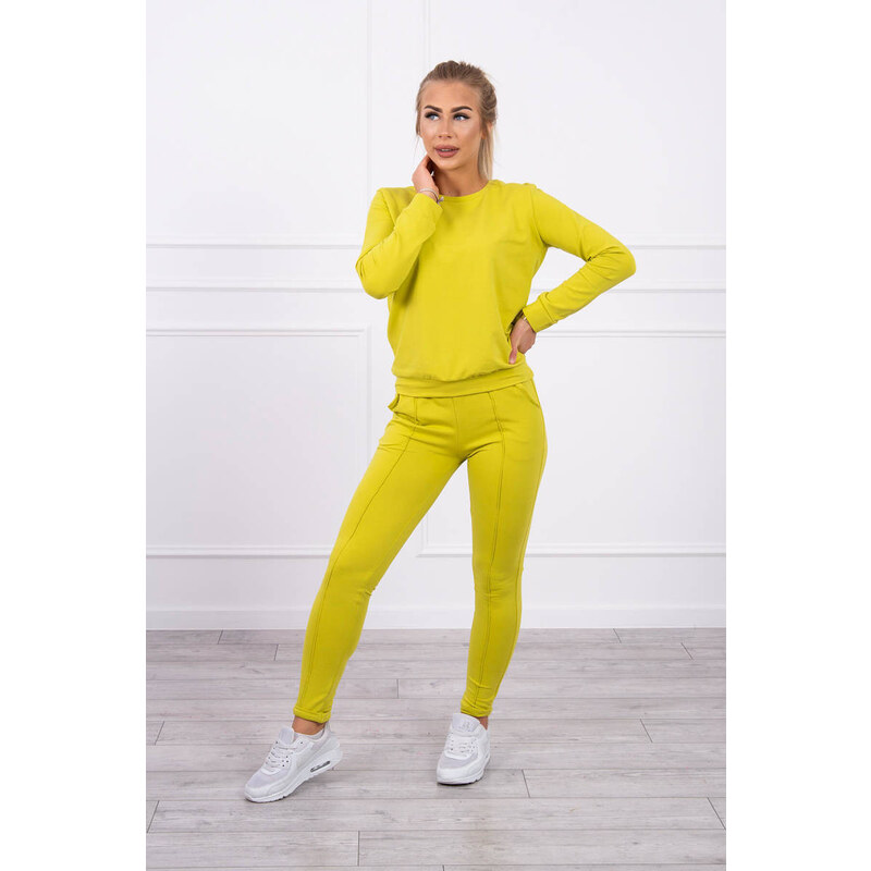 MladaModa Sportovní tepláková model 9090 barva kiwi 60706760