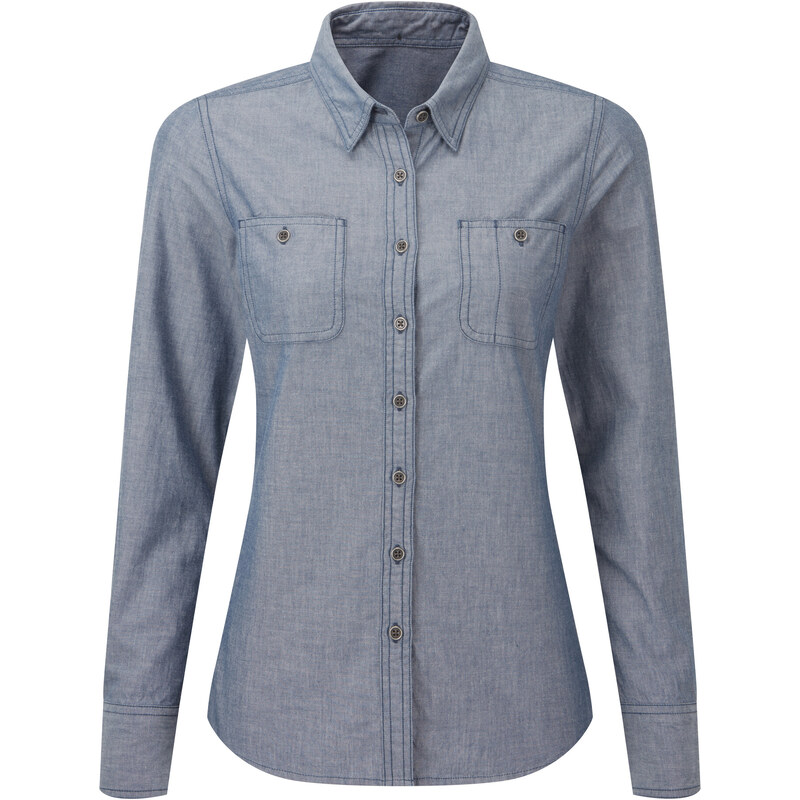 Dámská bavlněná košile s kapsičkami Denim Premier