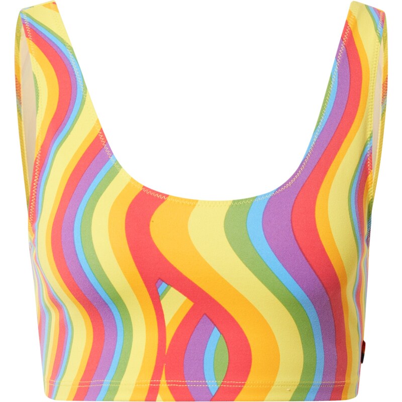 LEVIS  Horní díl plavek Sports Bra Hook Up aqua modrá / limone /