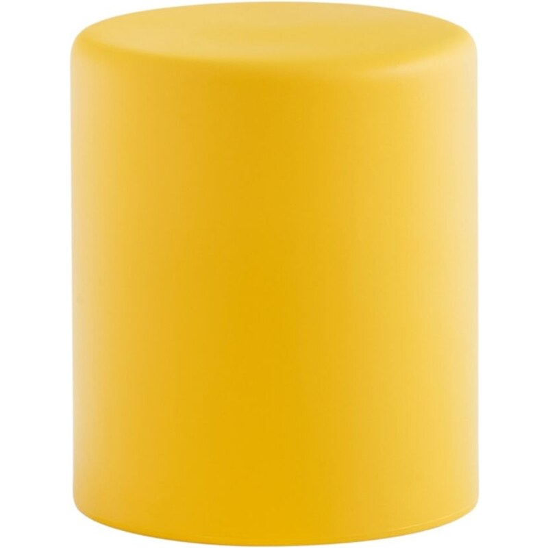 Pedrali Žlutý kulatý plastový taburet Wow 480 O 40 cm