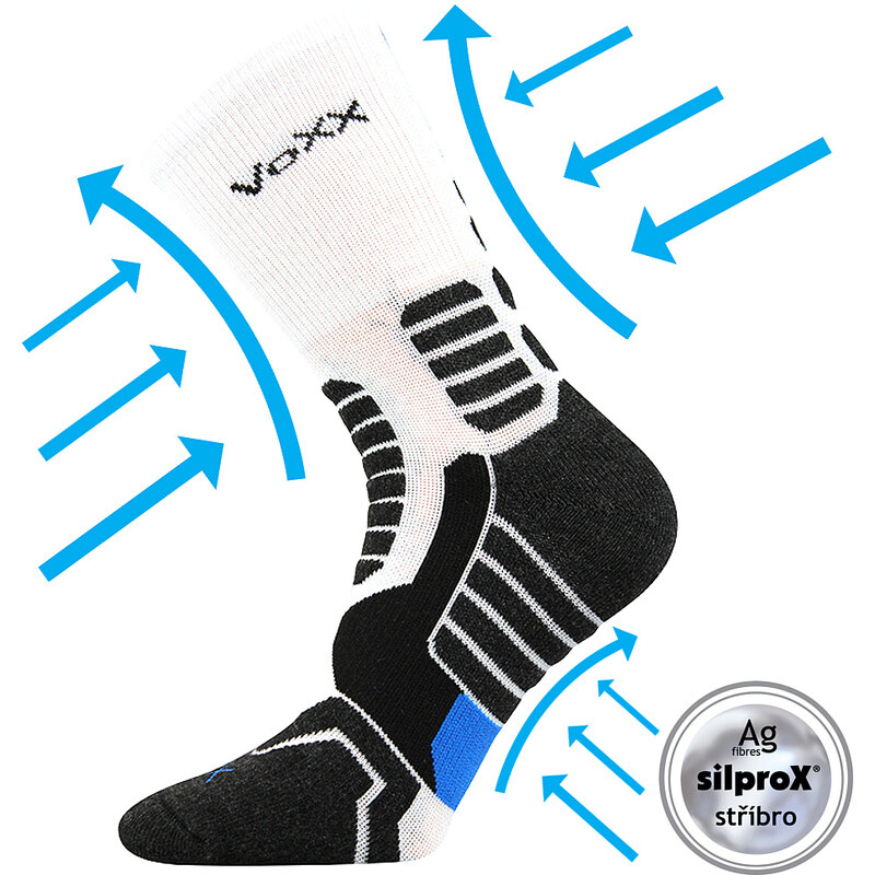 RONIN kompresní sportovní ponožky se stříbrem Voxx